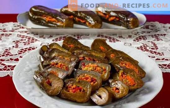 Aubergines marinées - rapides, savoureuses, parfumées! Toutes les méthodes de cuisson des aubergines marinées rapides et savoureuses