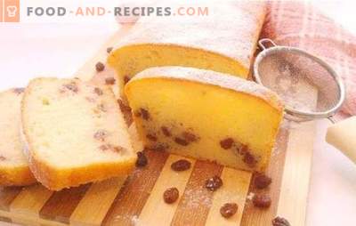 Gâteau au fromage cottage avec des raisins secs - toujours aéré et tendre! Les meilleures recettes de muffins festifs et quotidiens au fromage blanc avec des raisins