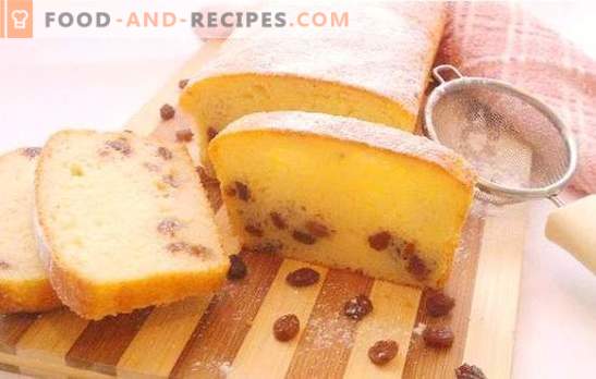 Gâteau au fromage cottage avec des raisins secs - toujours aéré et tendre! Les meilleures recettes de muffins festifs et quotidiens au fromage blanc avec des raisins