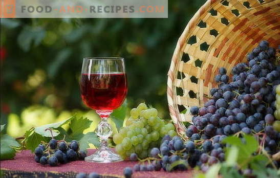 Le vin à la maison est une recette simple pour une boisson riche. Production de vin maison: recettes simples pour débutants