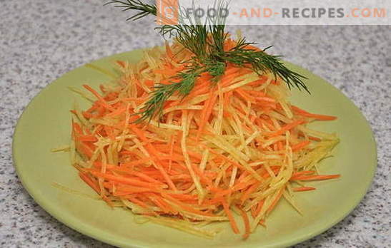 Salade de radis et carottes rafraîchissante. Les meilleures options pour un régime de salade de radis et de carottes avec différents pansements