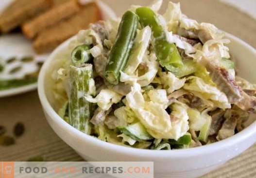 Salade d'estomac au poulet - une sélection des meilleures recettes. Comment préparer correctement et délicieusement une salade aux gésiers de poulet.