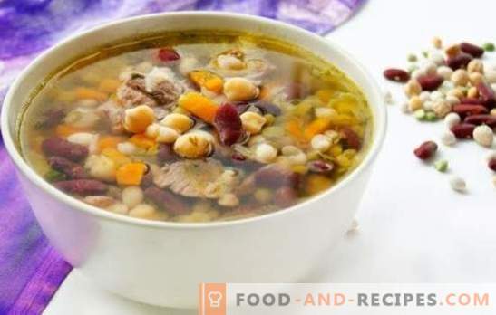 Les soupes de haricots les plus délicieuses - en bouillon de légumes et de viande. Décoration de table et nourriture préférée des enfants - soupe aux haricots