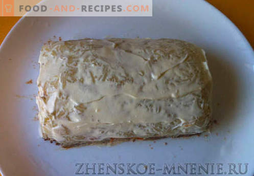 Salade de foie de bouleau blanc - une recette avec des photos et une description étape par étape
