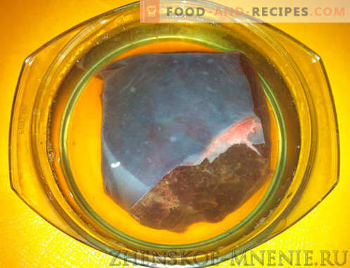 Salade de foie de bouleau blanc - une recette avec des photos et une description étape par étape