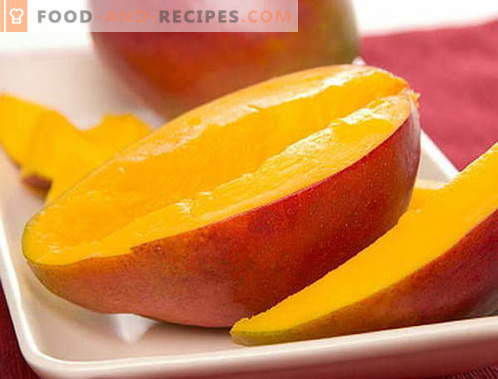 Mangue - description, propriétés utiles, utilisation en cuisine. Recettes à la mangue.