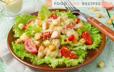 Salade César à la mayonnaise: du plus simple au plus exquis. Comment cuisiner une délicieuse salade César avec mayonnaise