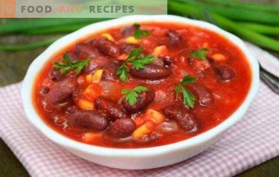 Comment conserver les haricots à la sauce tomate: conseils pour cuisiner à la maison. Haricots en conserve à la sauce tomate: préparations estivales pour tous les plats