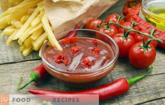 Ketchup pour l’hiver à partir de tomates: une sauce indispensable pour tous les plats. Les recettes de ketchup maison les plus délicieuses et originales pour l'hiver à partir de tomates.