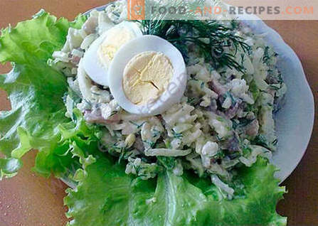 Salade de hareng - les meilleures recettes. Comment cuire correctement et savoureux salade de hareng.