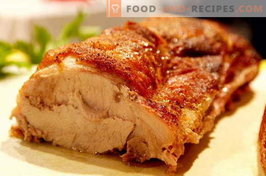 Porc cuit au four - les meilleures recettes. Comment bien et savoureux cuire le porc au four.