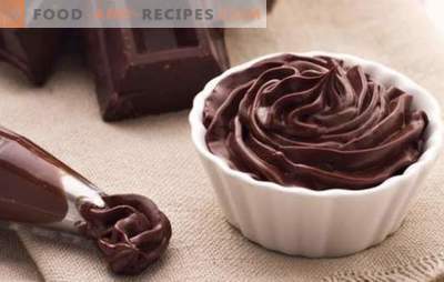 Schokoladen-Ganache zum Abdecken des Kuchens - Rezepte und Kochen. Alle Regeln und Rezepte von Schokoladenganashes für Kuchen