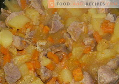Pommes de terre à la viande - les meilleures recettes. Comment cuire correctement et savourer des pommes de terre avec de la viande.