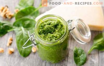 Sauce au pesto - Classique et non classique, différente ... Les secrets de la sauce au pesto classique: mortiers rares ou mélangeur