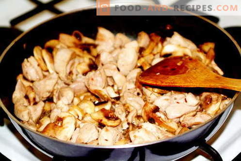 Champignons - les meilleures recettes. Comment faire cuire des champignons et savoureux.
