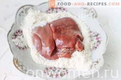 Foie de Poulet Frit avec Oignons