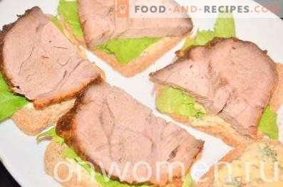 Sandwich au porc et légumes