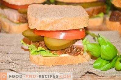 Sandwich au porc et légumes