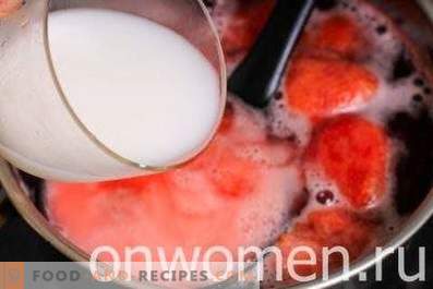 Kissel de fraises congelées
