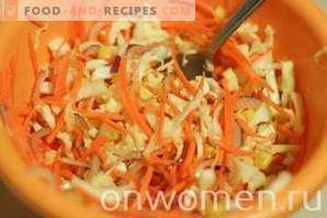 Salade de chou aux carottes et maïs