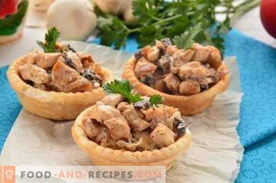Тартути со печурки и пилешко
