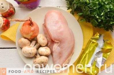 Tartelettes aux champignons et au poulet
