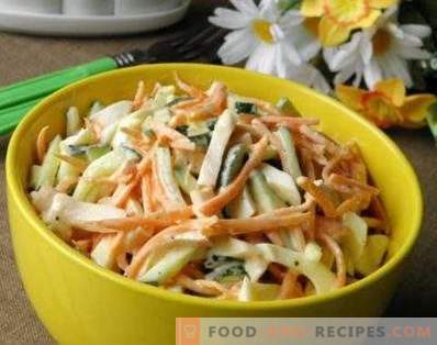 Pui afumat și salată coreeană de morcovi