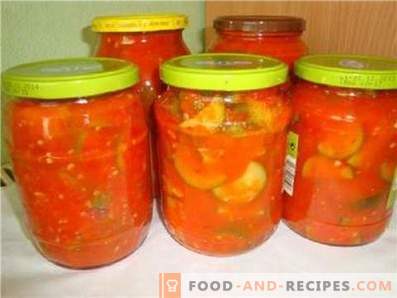 Courge à la sauce tomate pour l'hiver