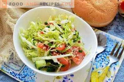 Salades de chou frais
