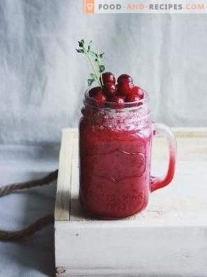 Smoothie aux canneberges