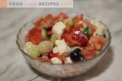 Salade grecque aux champignons