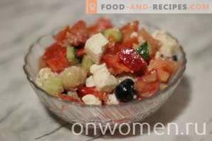 salade grecque aux champignons