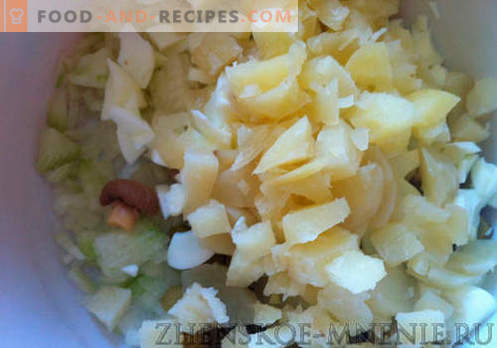 Salade d’ananas - une recette avec des photos et une description étape par étape