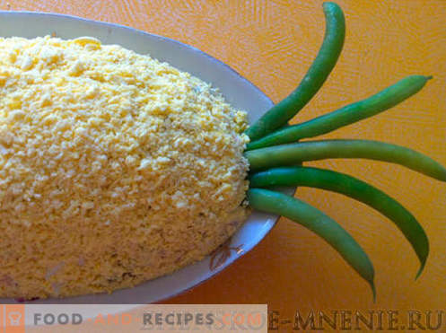 Salade d’ananas - une recette avec des photos et une description étape par étape