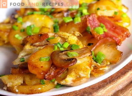 Pommes de terre aux champignons - les meilleures recettes. Comment cuire correctement et savourer des pommes de terre aux champignons.