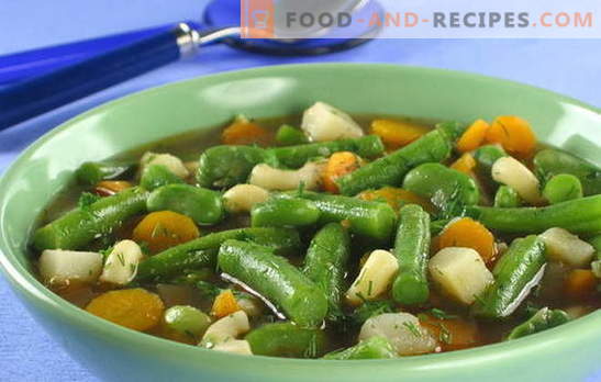 Soupe aux haricots verts - une émeute de couleurs et d’avantages dans chaque assiette. Des recettes originales et éprouvées pour la soupe à base de gousses de haricots