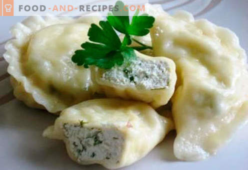 Dumplings avec du fromage cottage - les meilleures recettes. Comment cuisiner des boulettes traditionnelles et paresseuses avec du fromage cottage à la maison