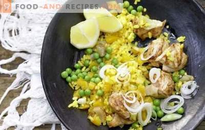 Paella au poulet - les secrets d’un plat gastronomique. Nous complétons la paella de poulet avec des fruits de mer, des haricots, des légumes