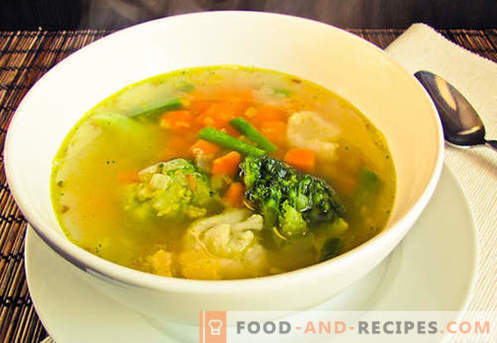 Soupe végétarienne - recettes éprouvées. Comment faire cuire la soupe végétarienne et savoureuse.