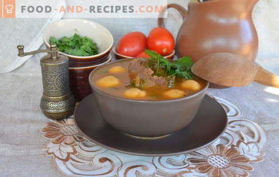 Les soupes arméniennes sont des chefs-d’œuvre parmi les premiers plats. Recettes Soupe arménienne aux légumes, lentilles, haricots, yaourt, boulettes de viande