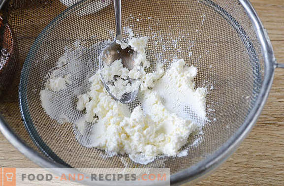 Curd sour cream: un plat indépendant et une décoration de cuisson. Étape par étape la recette de la photo de l'auteur crème de crème sure et fromage cottage