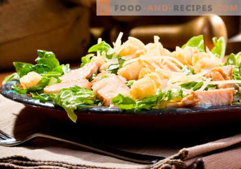 Salade aux champignons et au fromage - les meilleures recettes culinaires. Comment bien et savoureux salade cuite avec des champignons et du fromage.