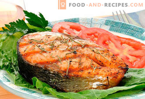 steak de saumon - les meilleures recettes. Comment cuire correctement et savoureux steak de saumon.