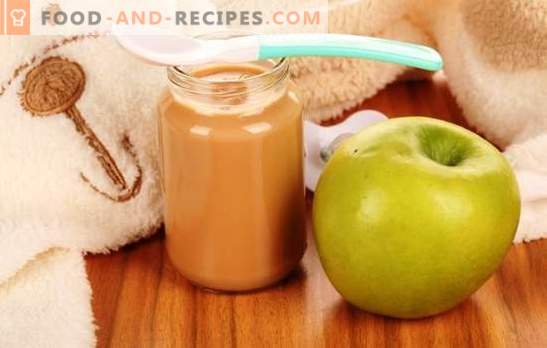 Purée de pommes pour les enfants: comment la cuire correctement et savoureuse. Recettes pour la purée de pommes pour bébés