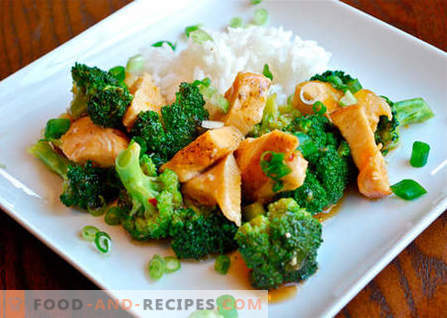 Poulet au brocoli - les meilleures recettes. Comment cuire correctement et savoureux le poulet avec le brocoli.