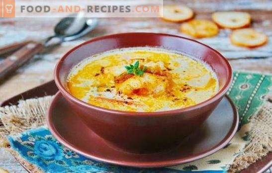La soupe de morue est une entrée parfumée. Comment cuisiner une délicieuse soupe de morue: recettes à base de fromage, riz, maïs, crème, bacon