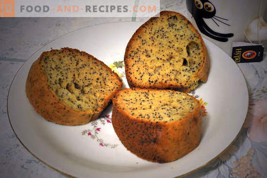 Photo-recette du gâteau aux graines de pavot: une cuisson toujours réussie! Même un enfant fabriquera un gâteau en vrac ressemblant à celui du pavot: une photo détaillée de toutes les étapes