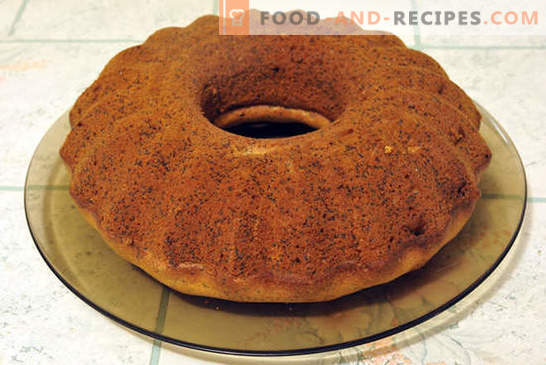 Photo-recette du gâteau aux graines de pavot: une cuisson toujours réussie! Même un enfant fabriquera un gâteau en vrac ressemblant à celui du pavot: une photo détaillée de toutes les étapes