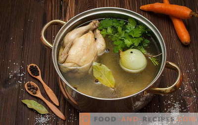 Comment faire bouillir le bouillon pour la soupe, la soupe, les sauces et autres plats. Recettes: comment cuire un bouillon de poulet, du bœuf, du poisson, du porc, des os