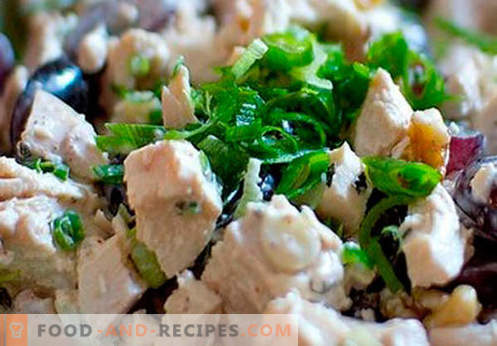 Salade de poulet fumé - les meilleures recettes. Comment bien et savoureux salade cuite au poulet fumé